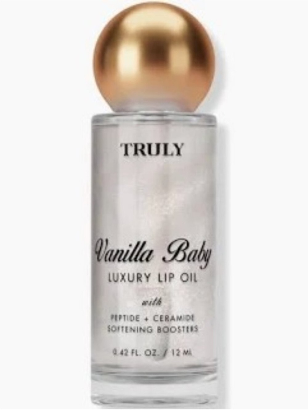 Truly Vanilla Baby Luxury Lip Oil in Shimmery Pearl NEW